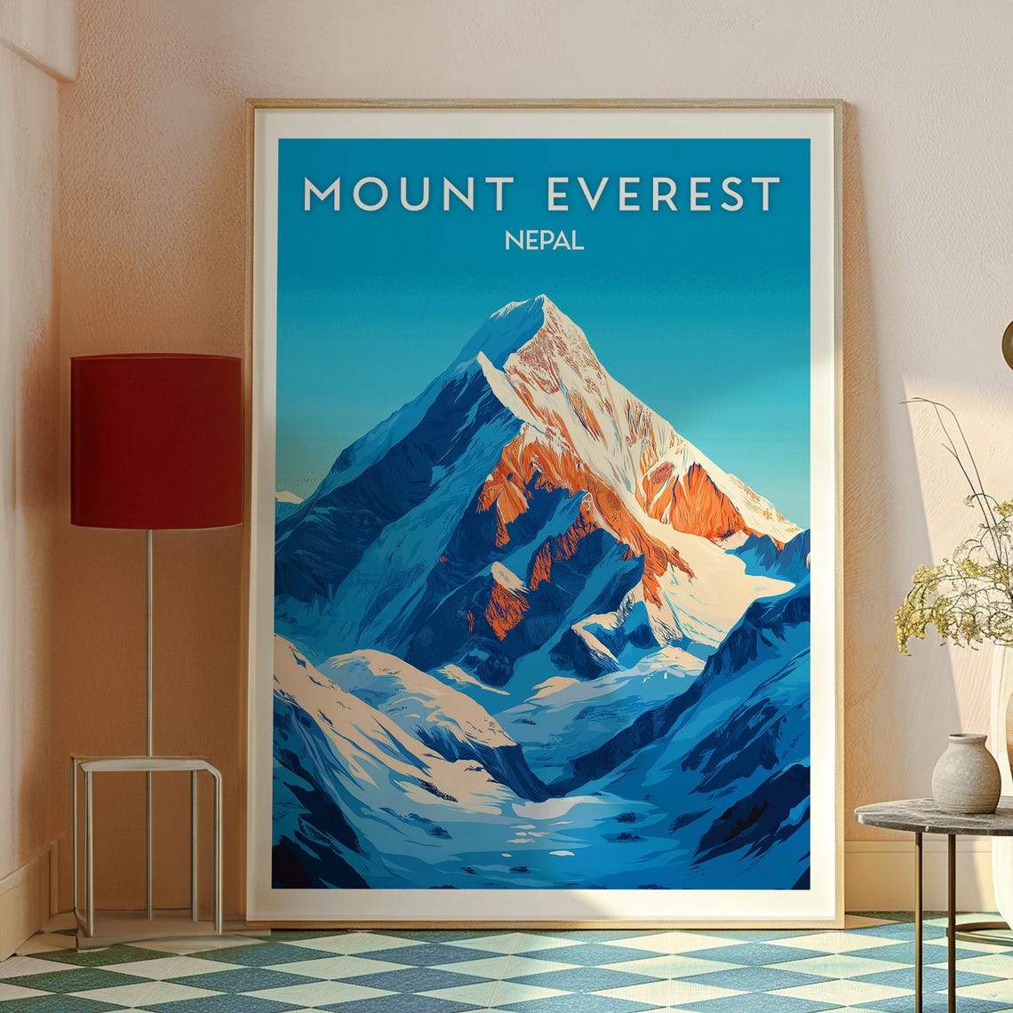 Mount Everest Nepal Sunrise Over Snowy Himalayan Peak Poster - Image 2