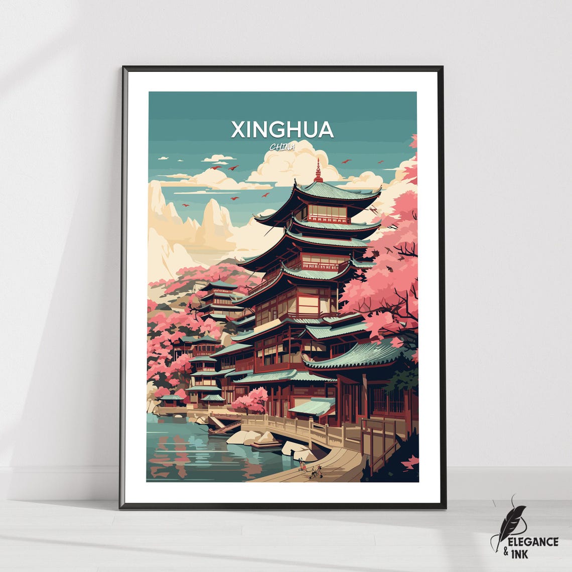Xinghua Printxinghua Travel Posterxinghua Artworkxinghua Canvasxinghua Wall Decorxinghua Home Vintage Paintinggift Idea