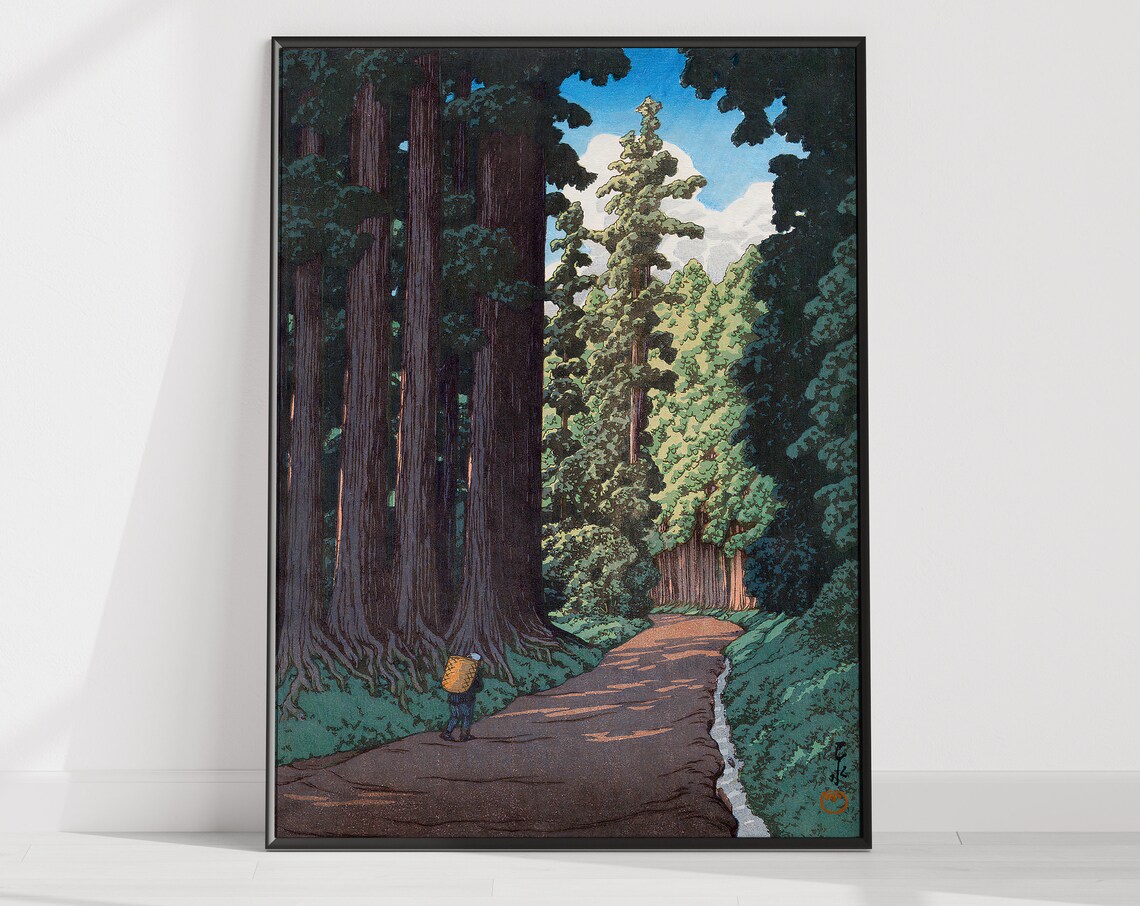 Hasui Kawase Trees Japanese Art Travel Poster - Image 3
