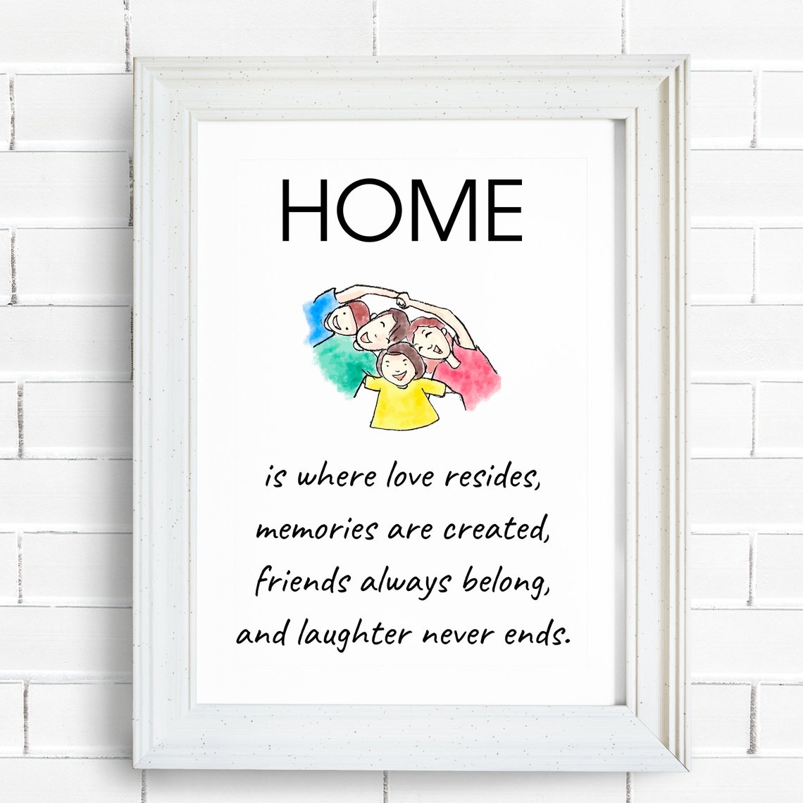 3home Is Where Love Resides Sign Family Room Decor Living Room Wall Art Modern Farmhouse Sign Family Quote Housewarming Gift - Image 8