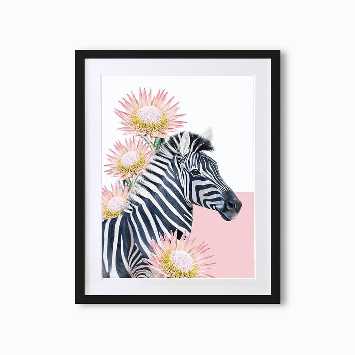 Zebra Art Print By Lola Design