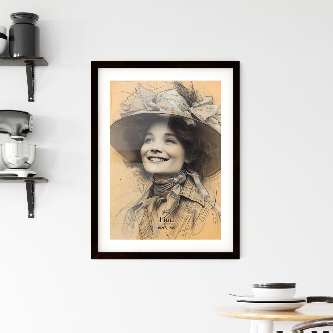Jenny Lind 1820 1887 A Poster Of A Woman Wearing A Hat People Who Made History Customizable - Image 2