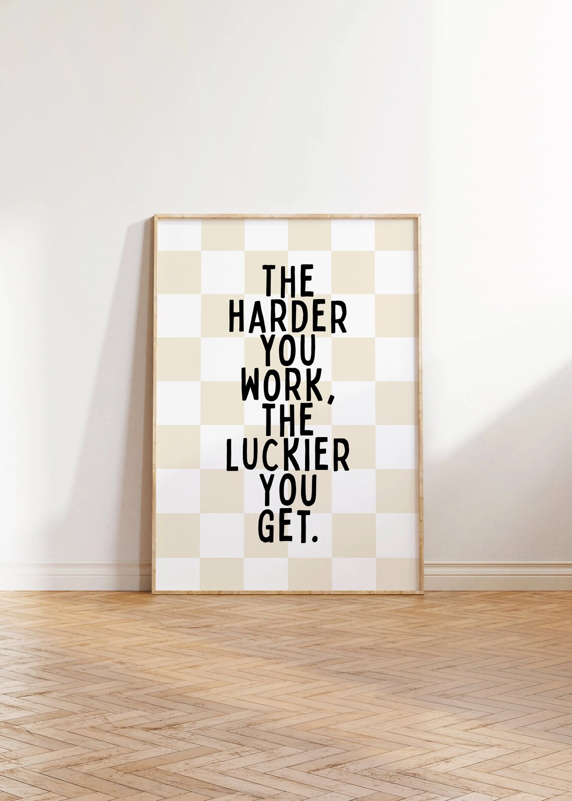 Inspirational Soccer Quote Print The Harder You Work The Luckier You Get Soccer Wall Art Soccer Motivational Poster Boys Room Decor - Image 5