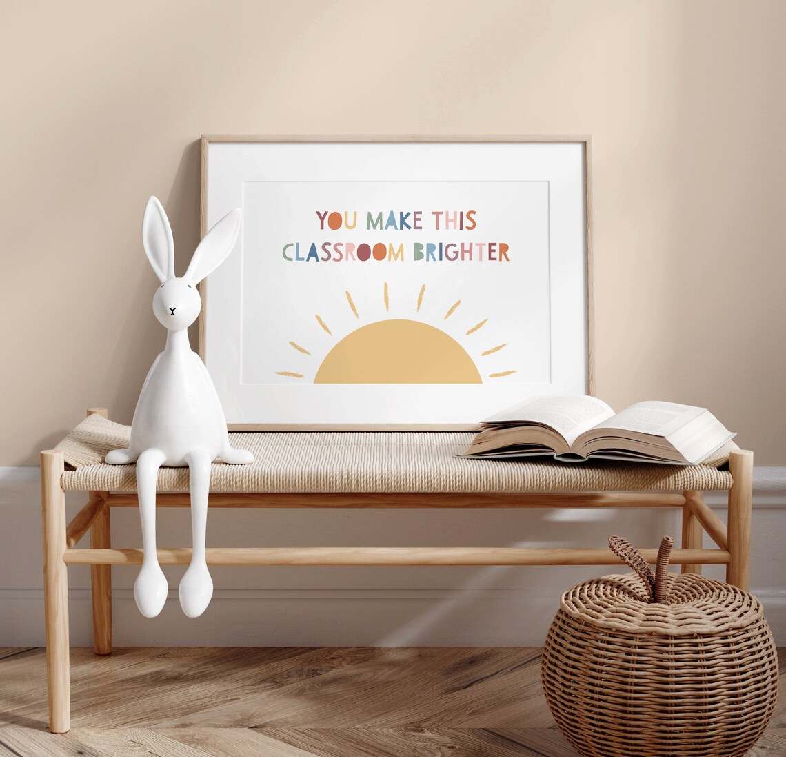You Make This Classroom Brighter Rainbow Poster - Image 3