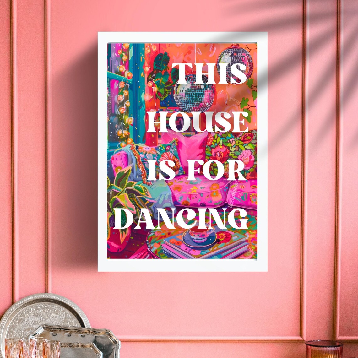 This House Is For Dancing Custom Quote Art Print - Image 3