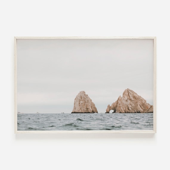 El Arco In Cabo Travel Poster, Baja Rock Cliffs