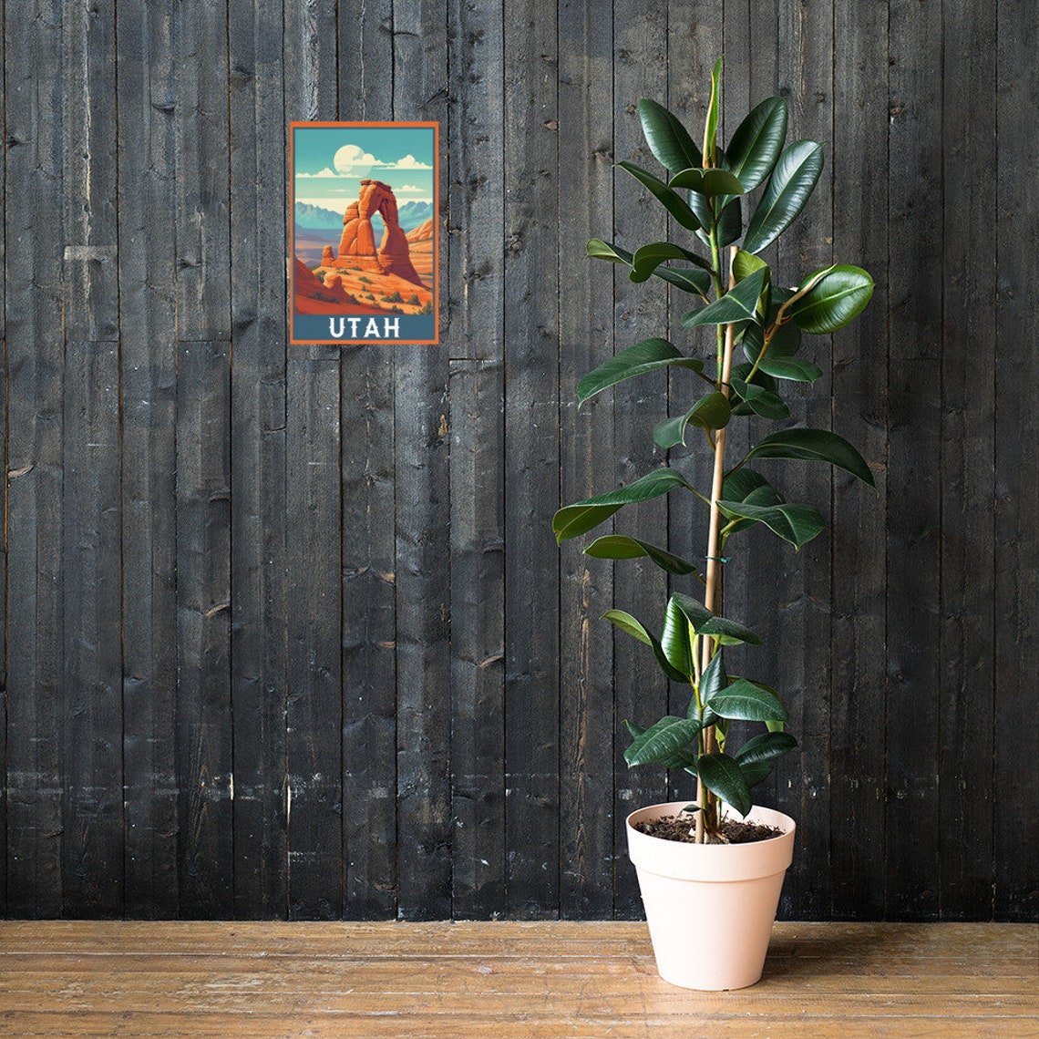 Utah Vintage Travel Poster Print Wall Art Gift Idea Home Decor - Image 3
