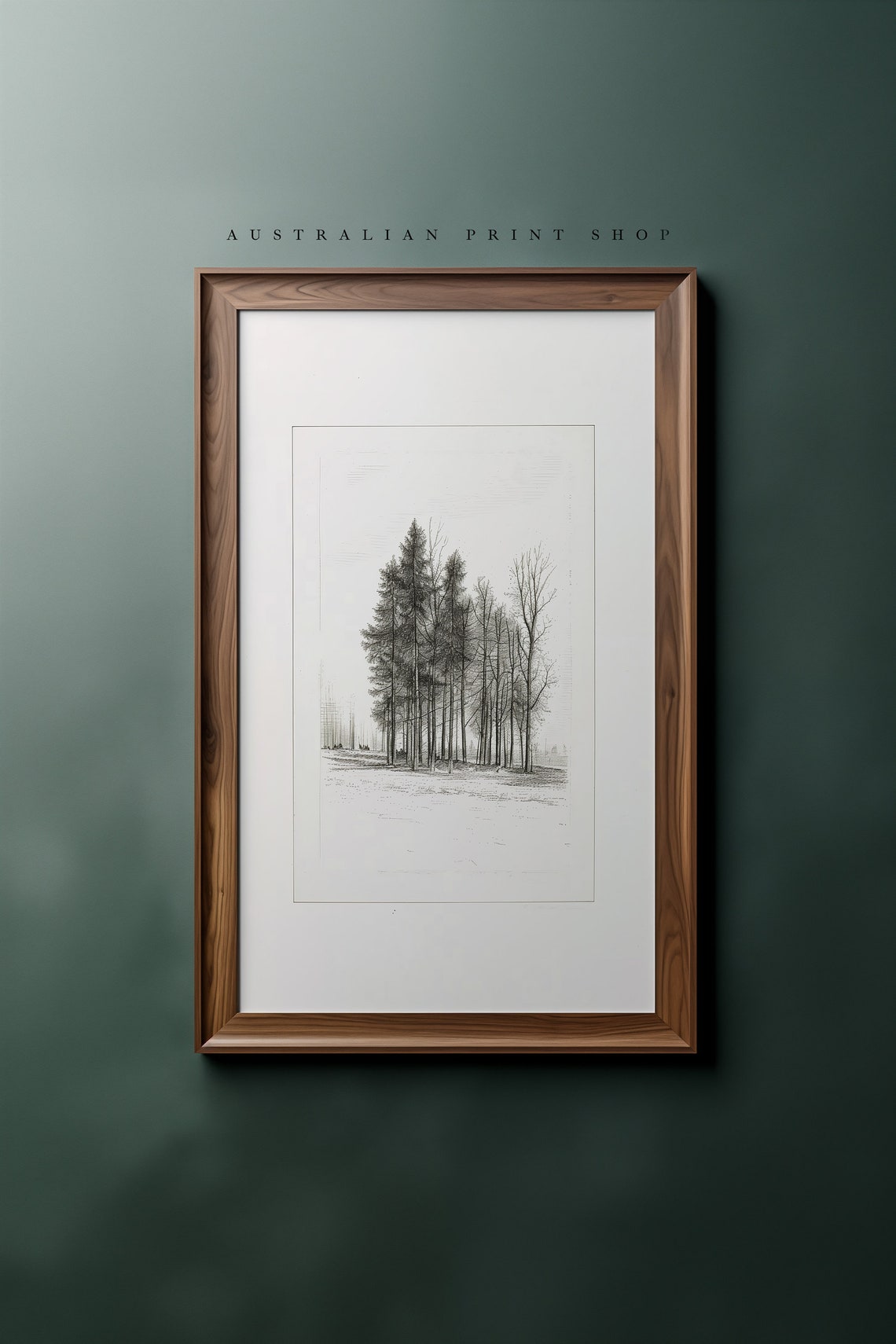 Minimalist Tree Sketch Print Vintage Tree Etching Art Neutral Line Drawing Art Fine Line Art Neutral Sketch - Image 2