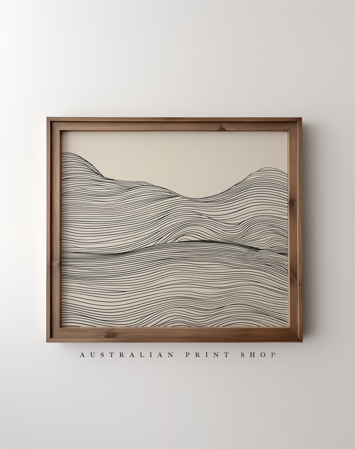 Minimalist Line Art Abstract Wall Art Print, Neutral Decor - Image 3