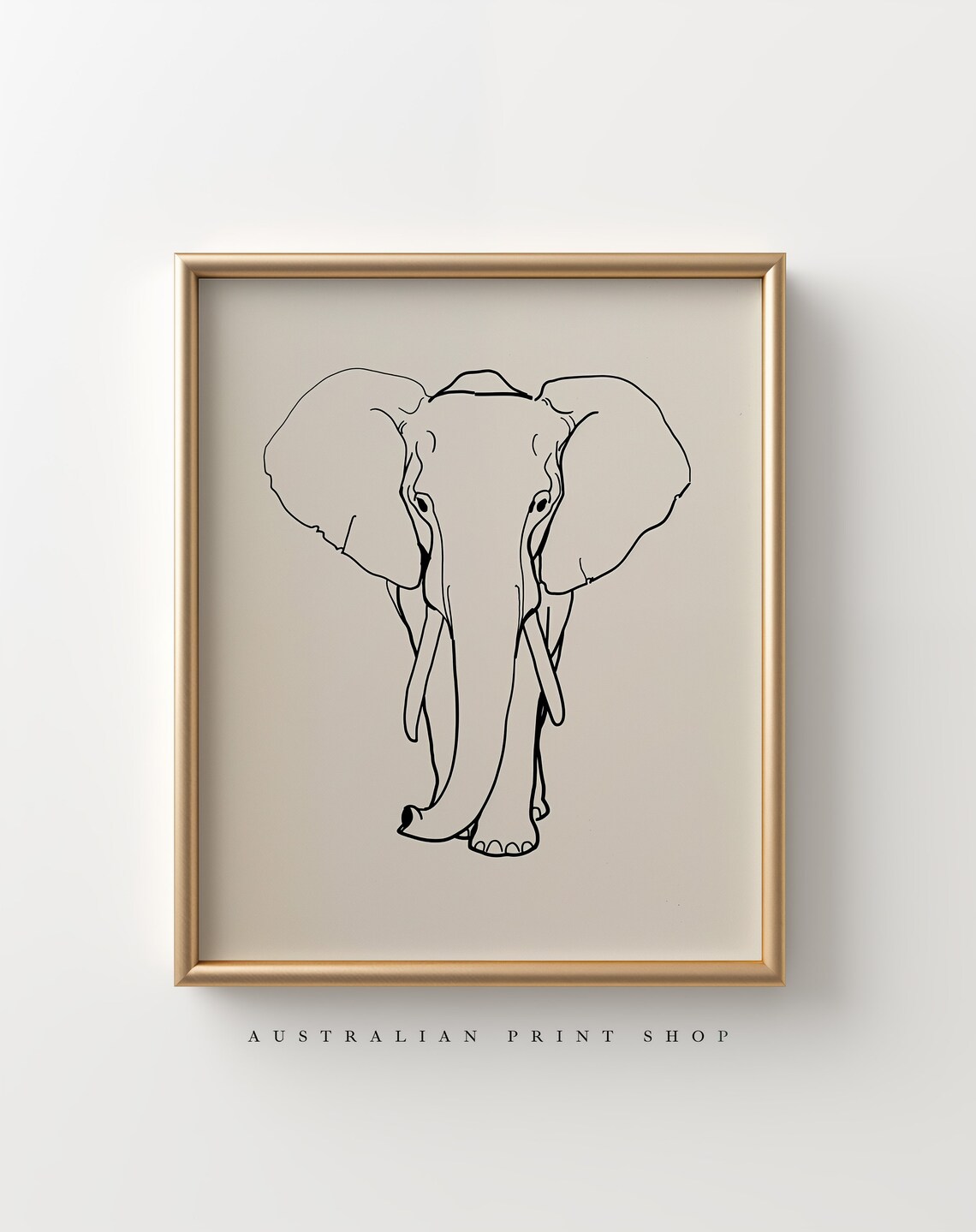 Minimalist Elephant Line Drawing Safari Animal Nursery Wall Art - Image 6