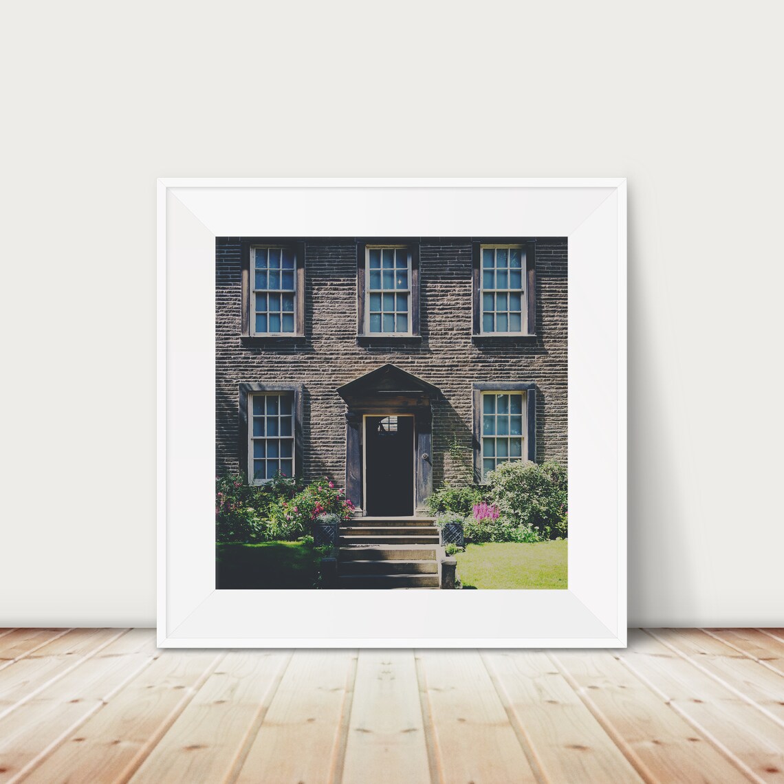 Haworth Bronte Parsonage Stone House Yorkshire Travel Photo Poster