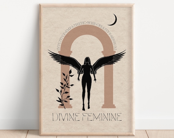 Divine Feminine Bohemian Nude Feminist Art Print