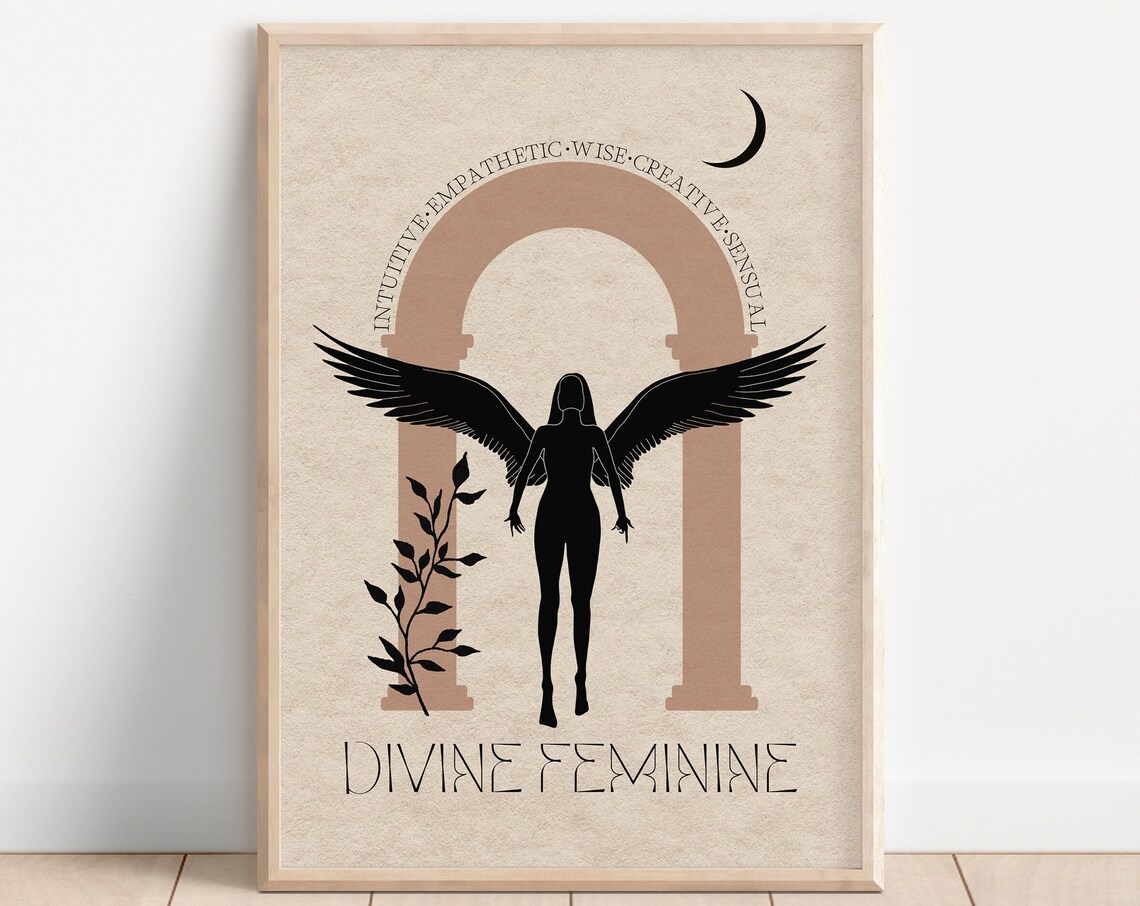 Divine Feminine Bohemian Nude Feminist Art Print
