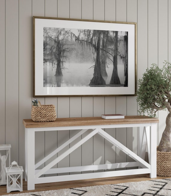 Morning Fog in Louisiana Swamp, Caddo Lake Art Print