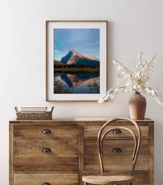 Banff Mount Rundle Photo, Mountain Landscape