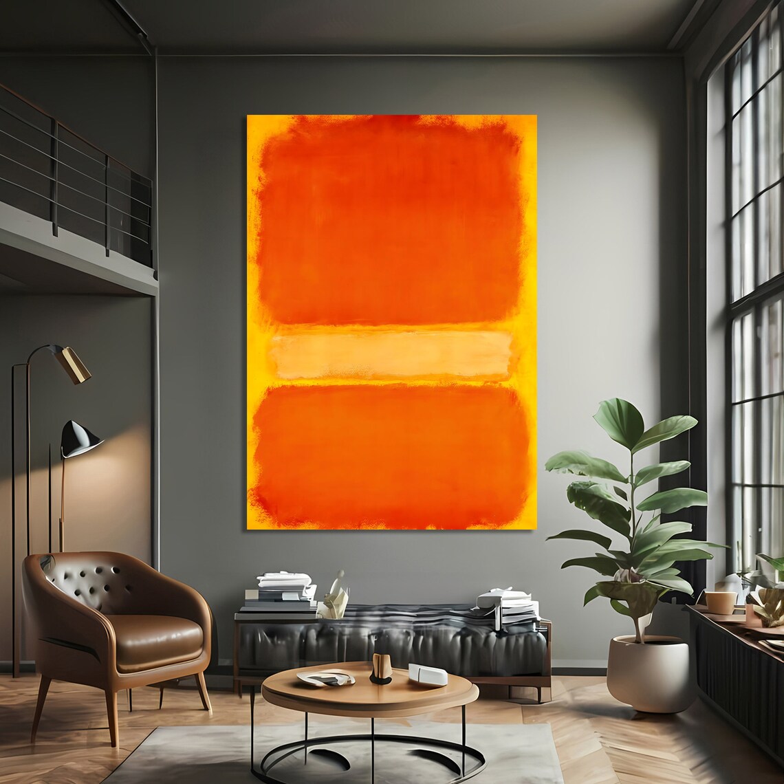 Mark Rothko Style Vibrant Abstract Wall Decor - Image 3
