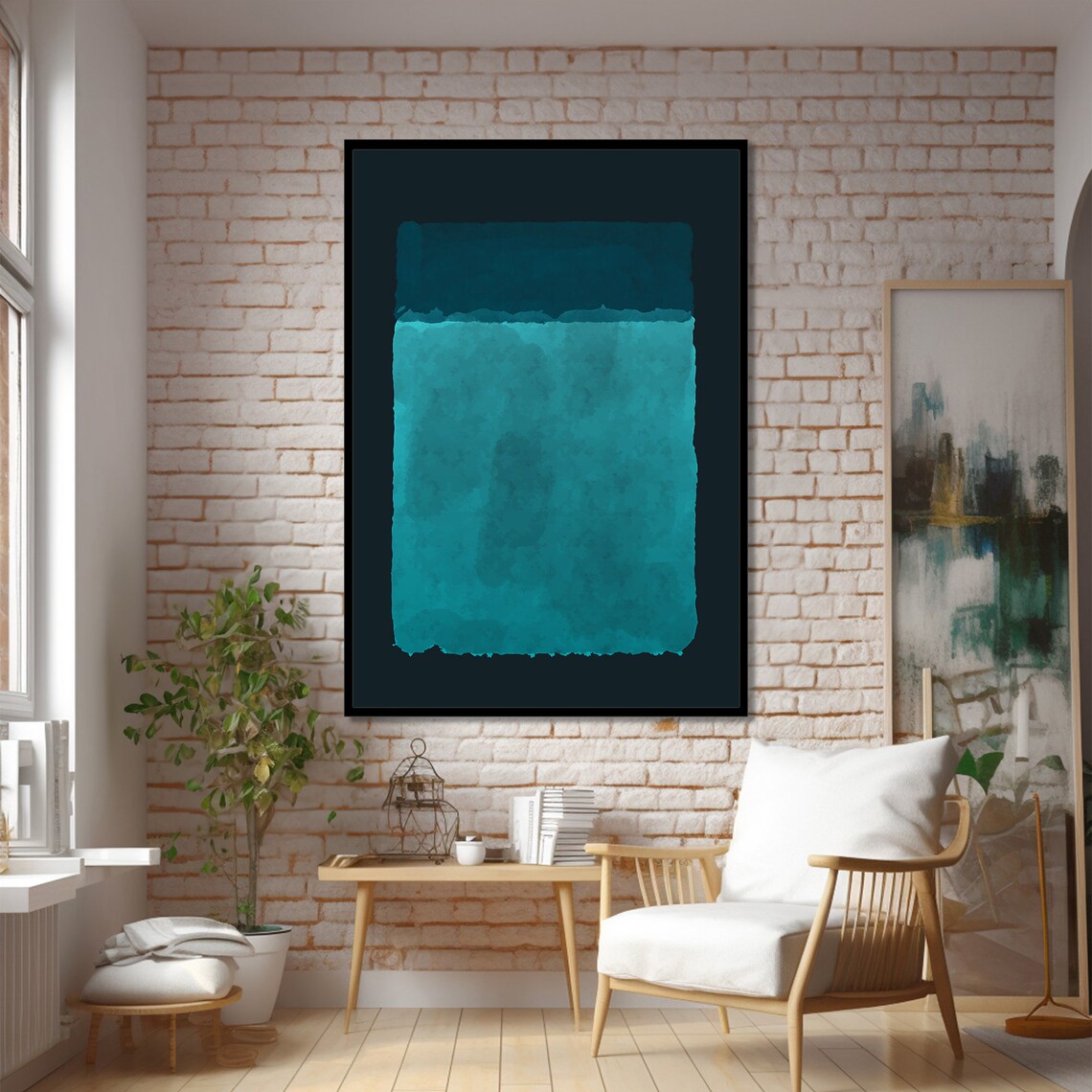 Mark Rokhto Blue Gradient Minimalist Abstract - Image 2