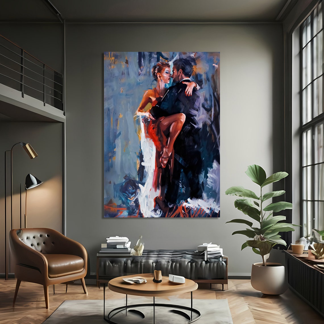 Tango Dance Painting, Modern Home Decor - Image 2
