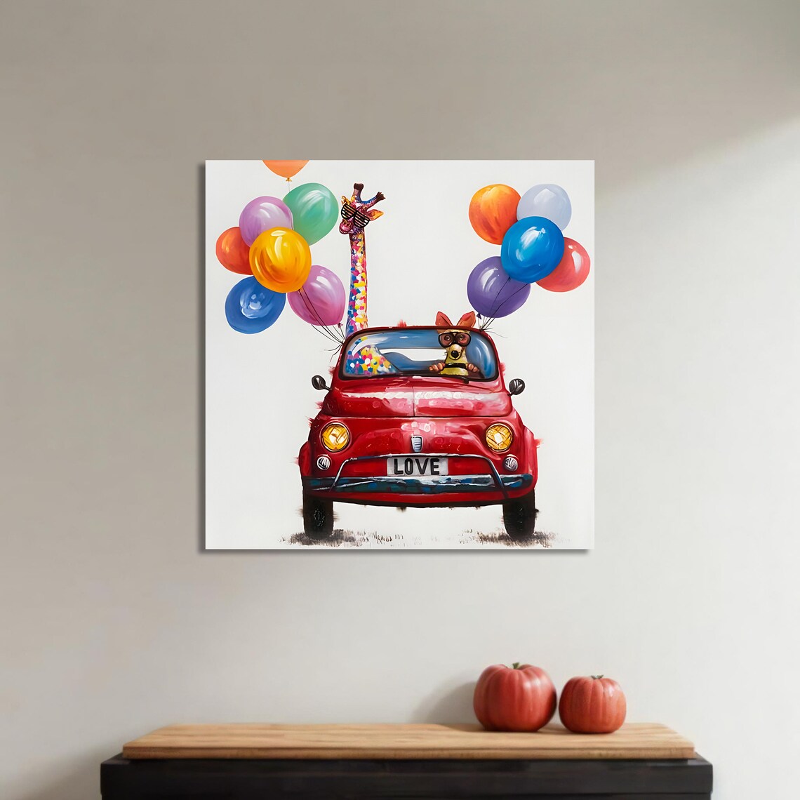 Whimsical Animal Car Ride, Fun Home Decor Poster - Image 4