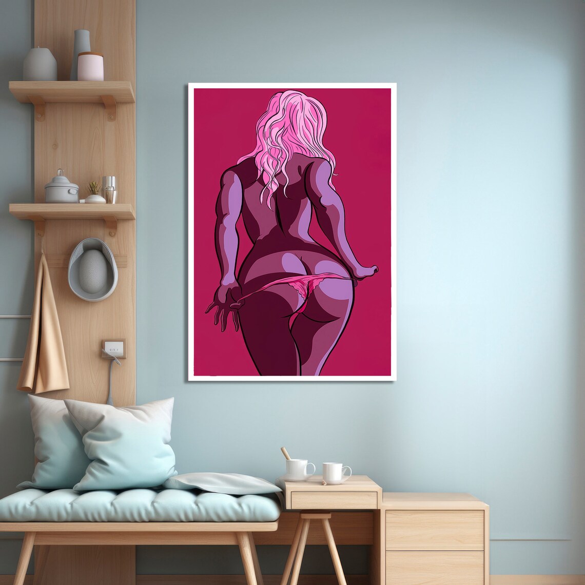 Seductive Erotic Print, Minimalist Pop Art - Image 4
