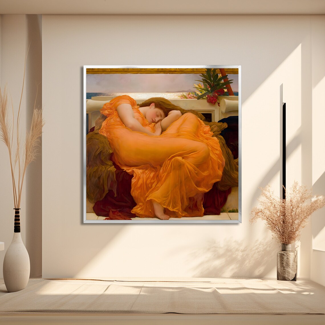 Flaming June, Classical Art Reproduction - Image 2
