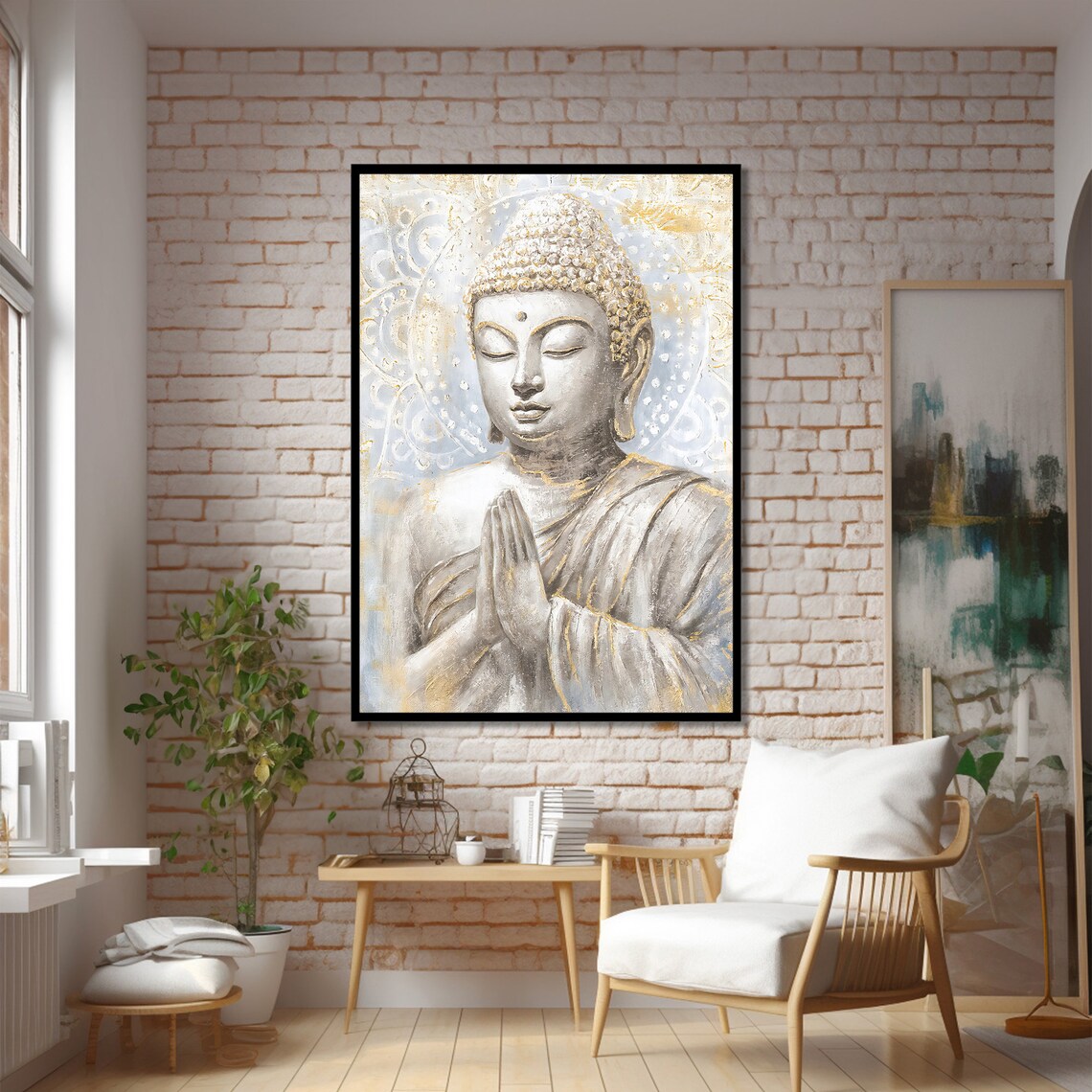 Buddha Painting, Meditative Wall Decor - Image 2
