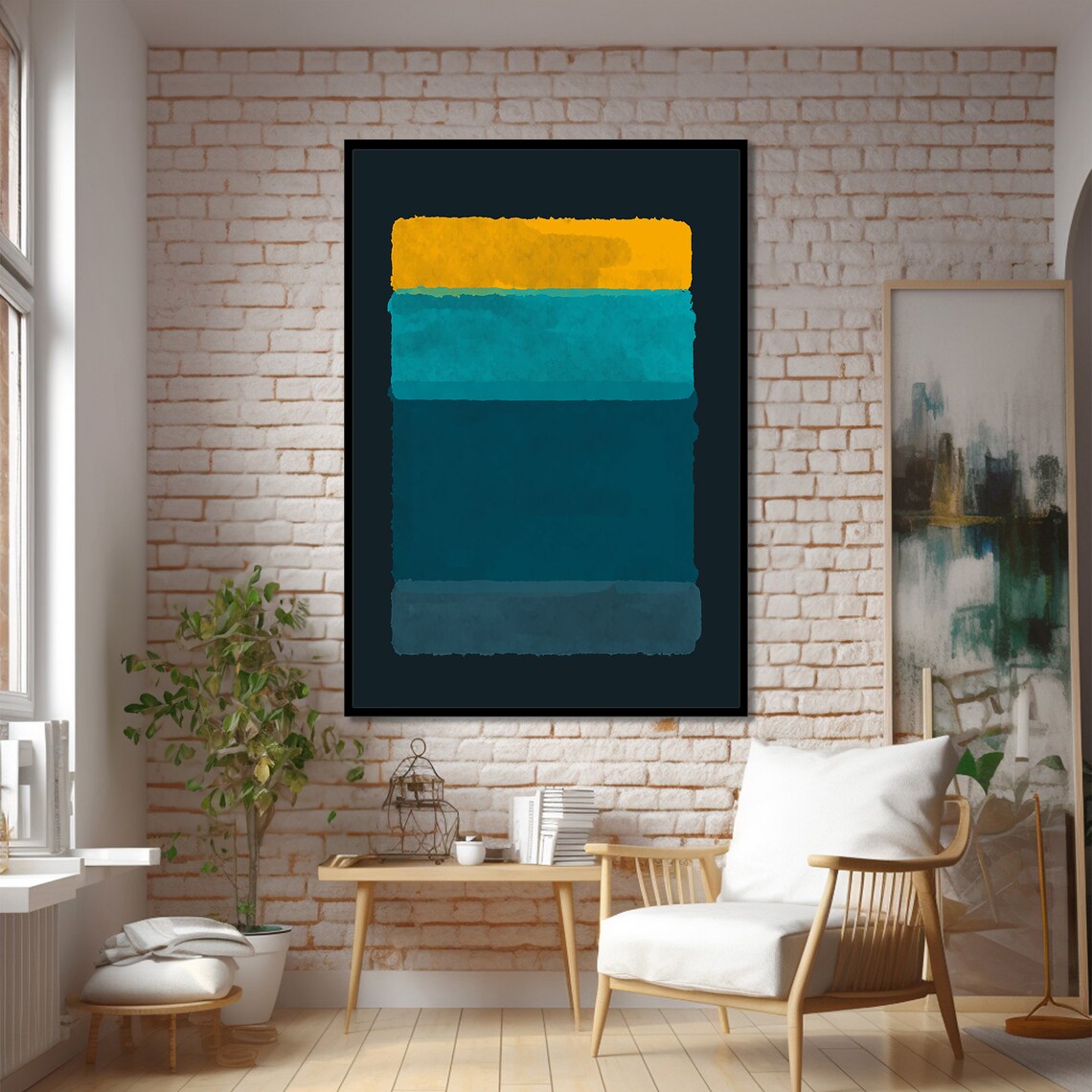 Mark Rothko Style Minimalist Abstract Art - Image 2
