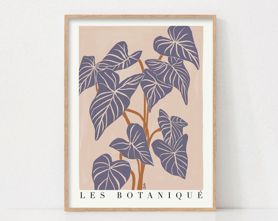 Botanical Boho Plant Wall Art, Mom Crazy Lady Art Print
