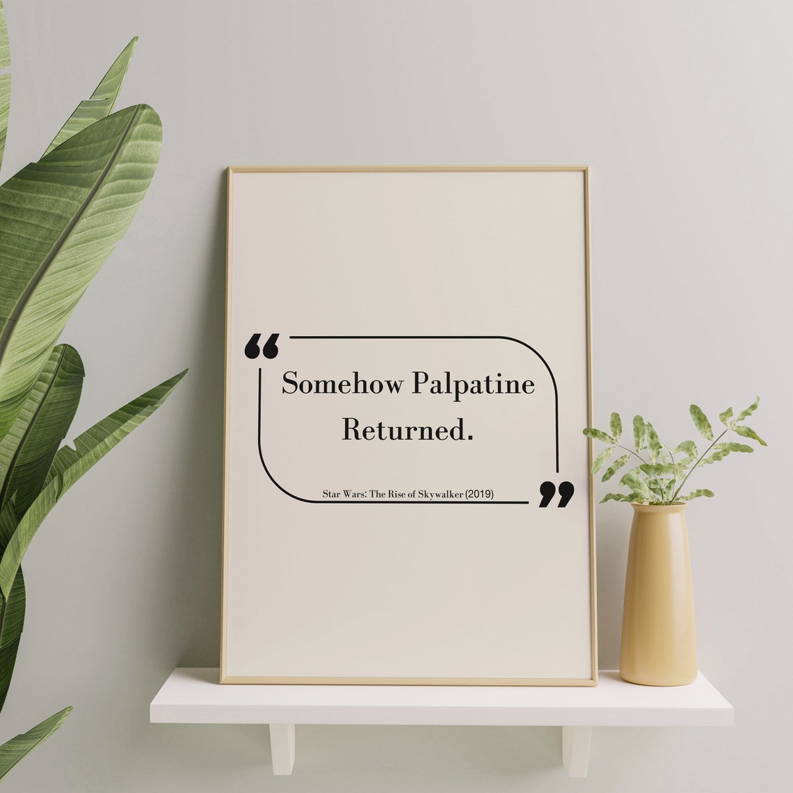 Sar Wars The Rise Of Skywalker Funny Famous Quote Print Film Wall Art Palpatine Rt Movie Quote Poster Wall Decor Print - Image 2