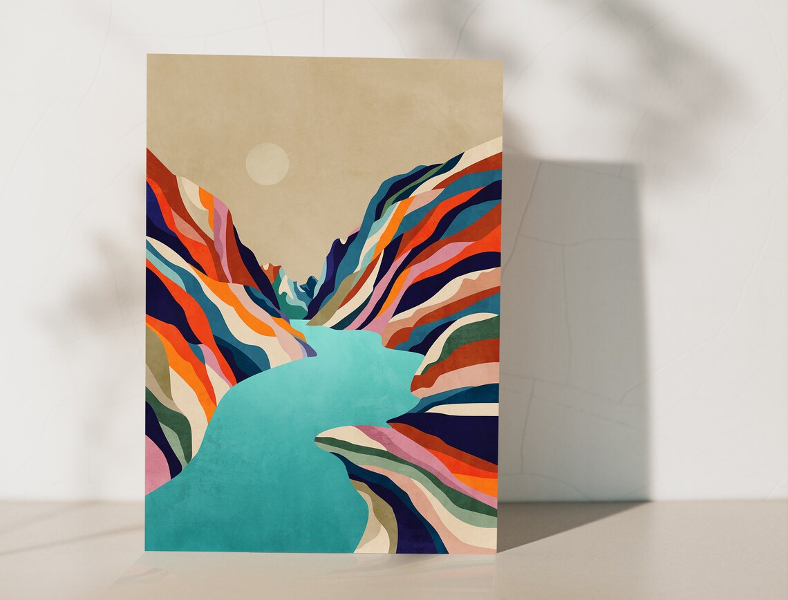 Water Is Life Art Print, Abstract Statement Piece - Image 2