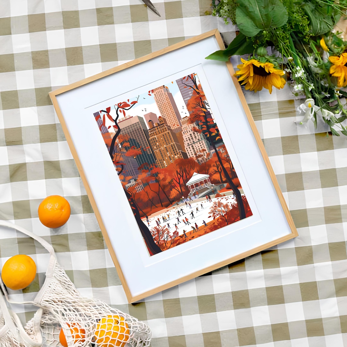 New York Central Park Winter Poster, Travel Print - Image 3