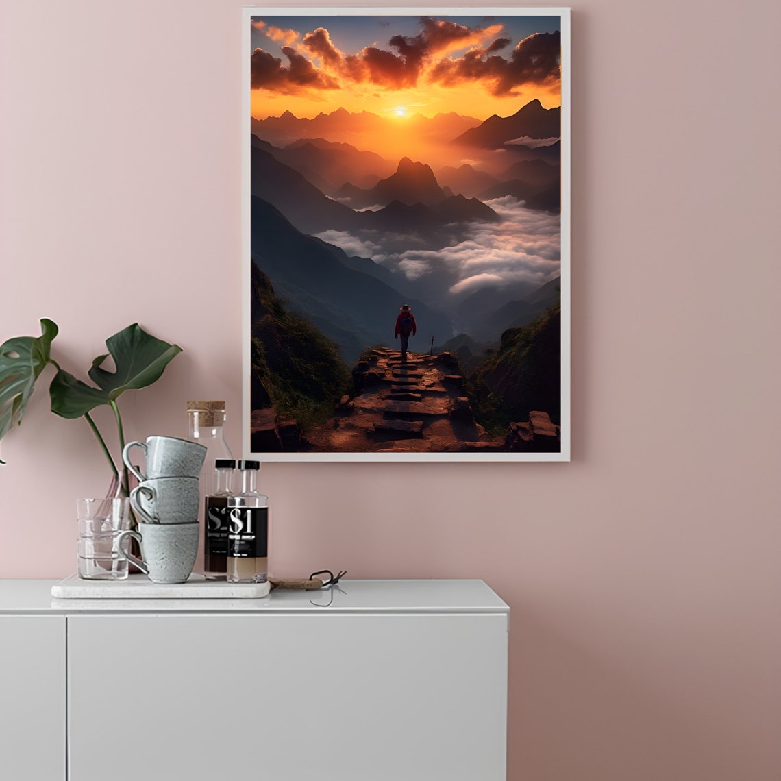 Vietnam Print Vietnam Poster Fansipan Print Ho Chi Minh Print Print Sapa Hue Vietnam Decor Vietnam Travel Poster Mountain Print Sunset Print - Image 2