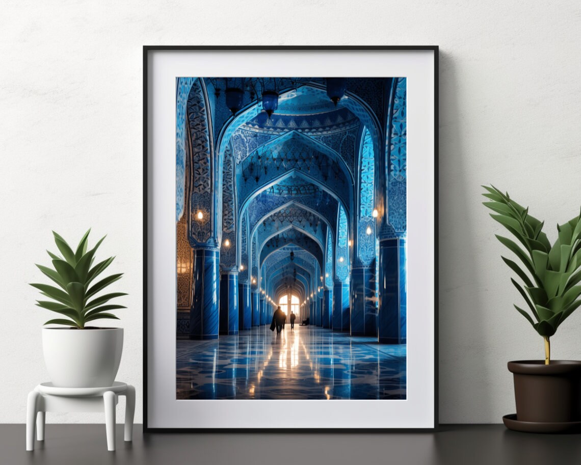 Afghanistan Herat Mosque Travel Poster, Map Print - Image 3