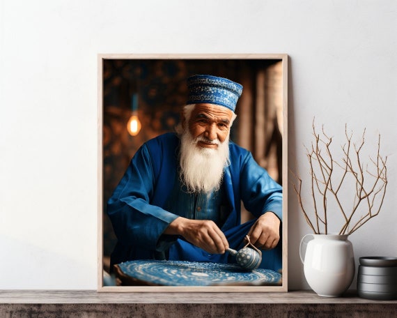 Afghanistan Wall Art Poster Afghan Dress Housewarming Gift Afghan Traditional Kabul Wall Art Home Decor