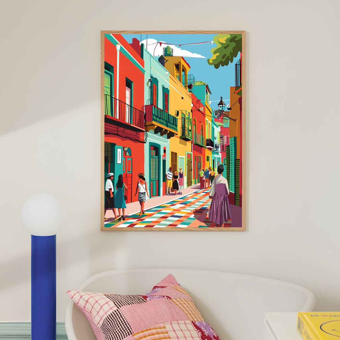 Colorful La Boca Street Buenos Aires Argentina Travel Poster - Image 3