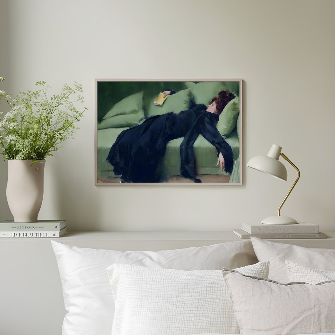 Ramon Casas Decadent Young Woman After the Dance Vintage Art Print - Image 2