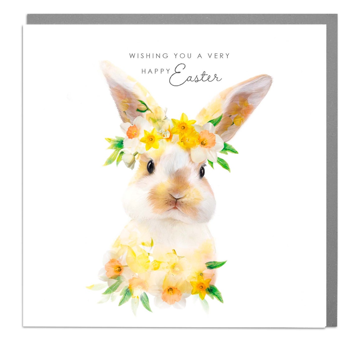 Happy Easter Cute Rabbit Card