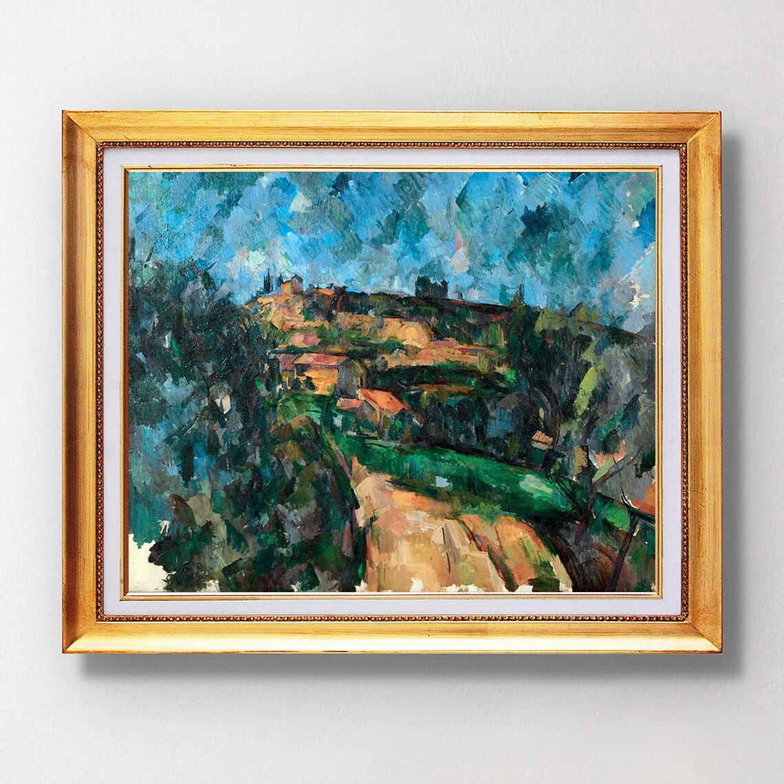 Paul Cezanne Bend Of The Road Chemin Des Lauves 1904 Landscape Poster