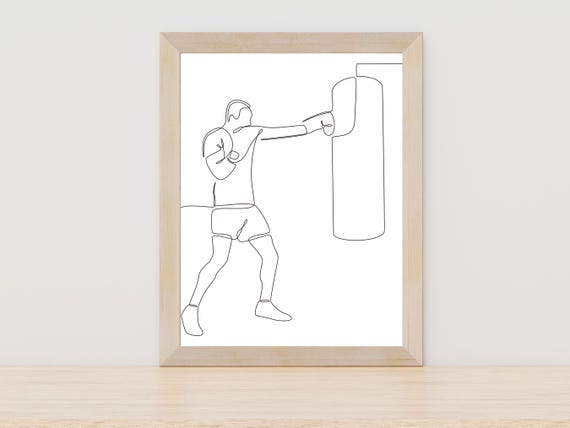 Boxing Line Art