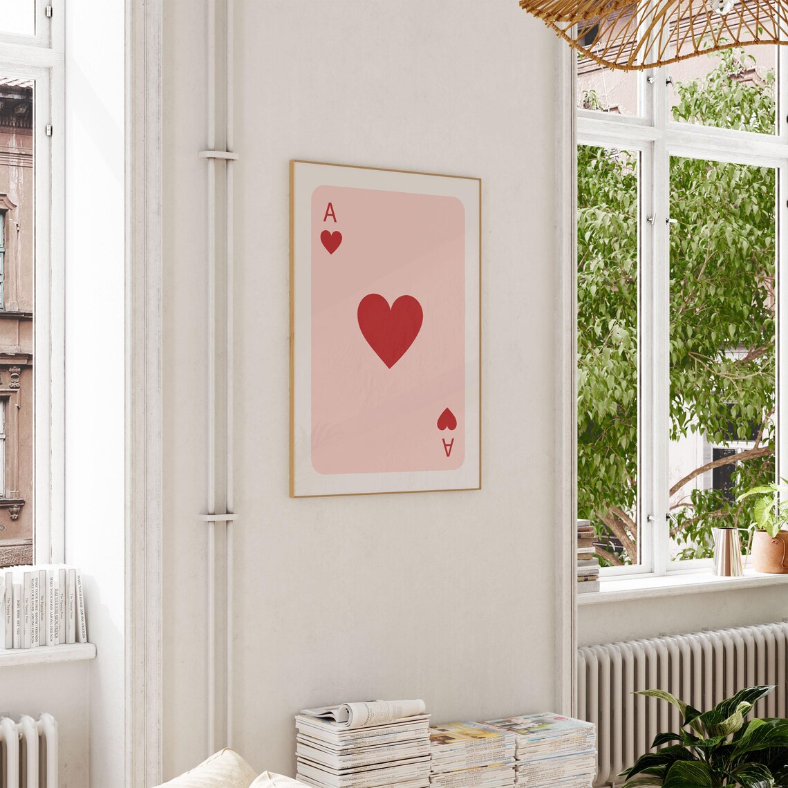 Pink Good Times Ticket Print, Retro Bar Cart Art - Image 3