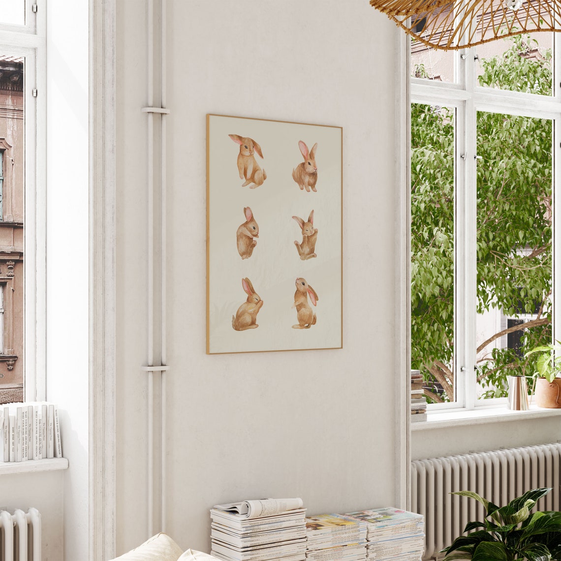 Easter Bunny, Cute Boho Spring Decor - Image 2