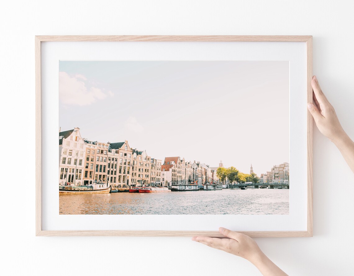 Amsterdam Boho Pastel Travel Poster, European City - Image 2