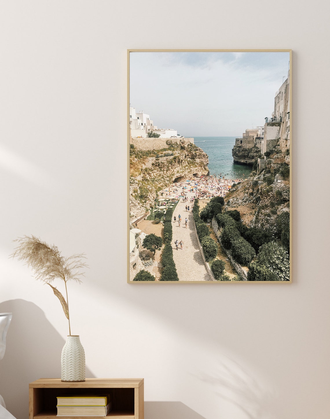 Positano Italy Cliffside Town Beach Mediterranean Coast Poster - Image 3