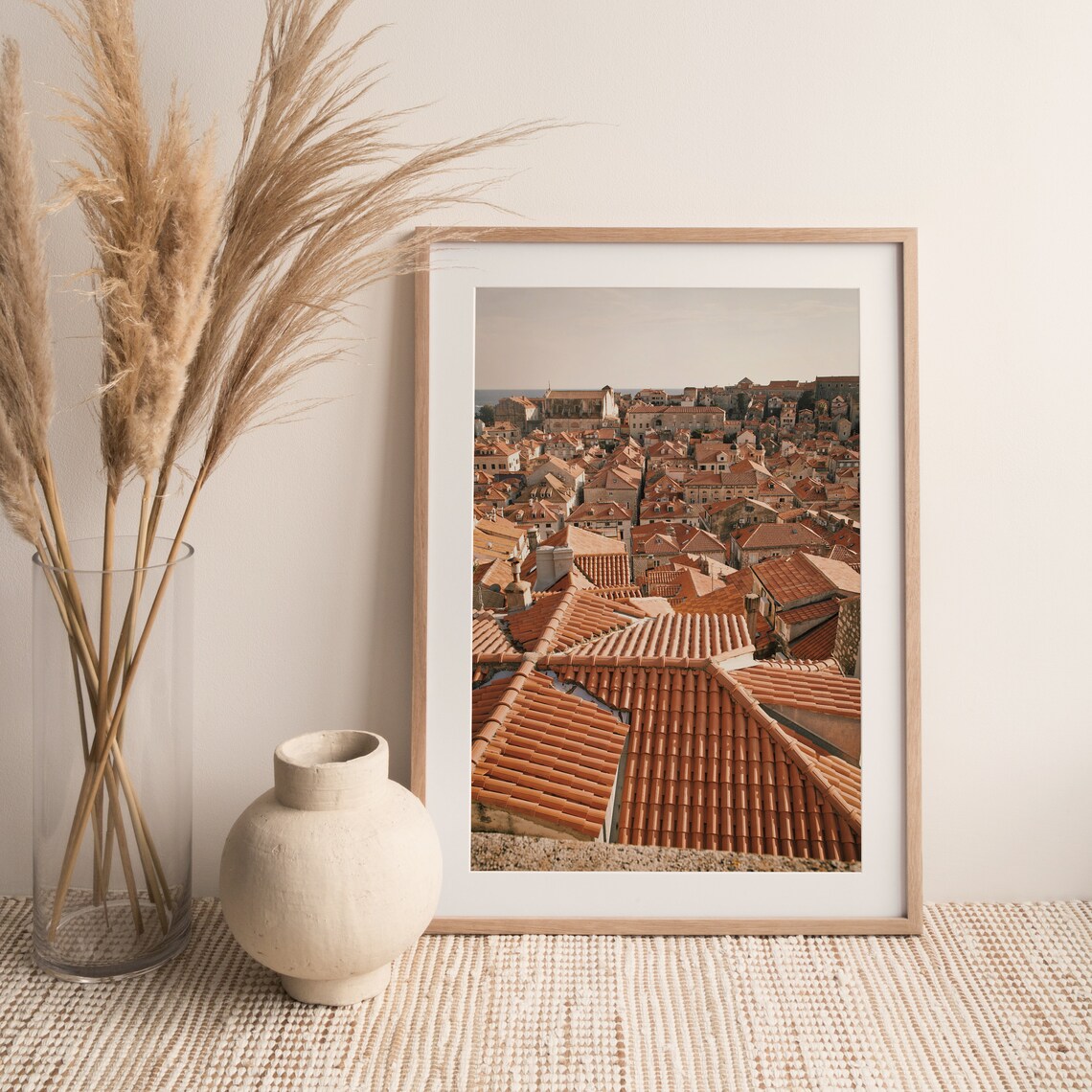 Dubrovnik Old Town Terracotta Rooftops Aerial Adriatic Croatia Poster - Image 3