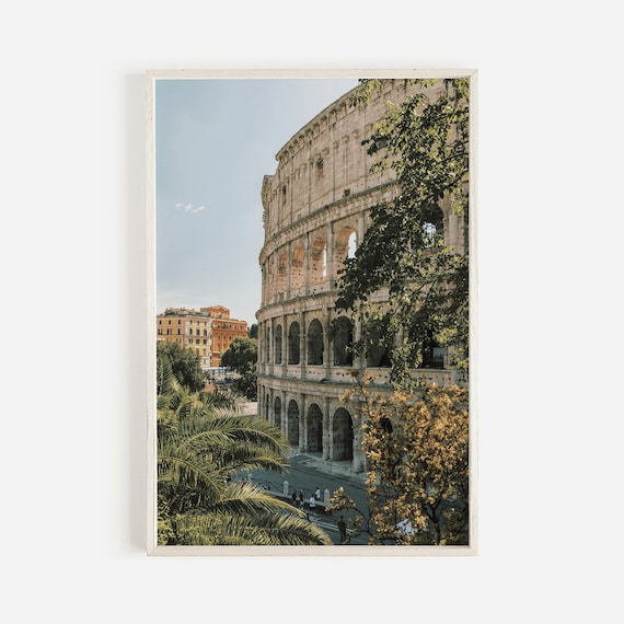 Colosseum Rome Italy Architecture Travel Poster
