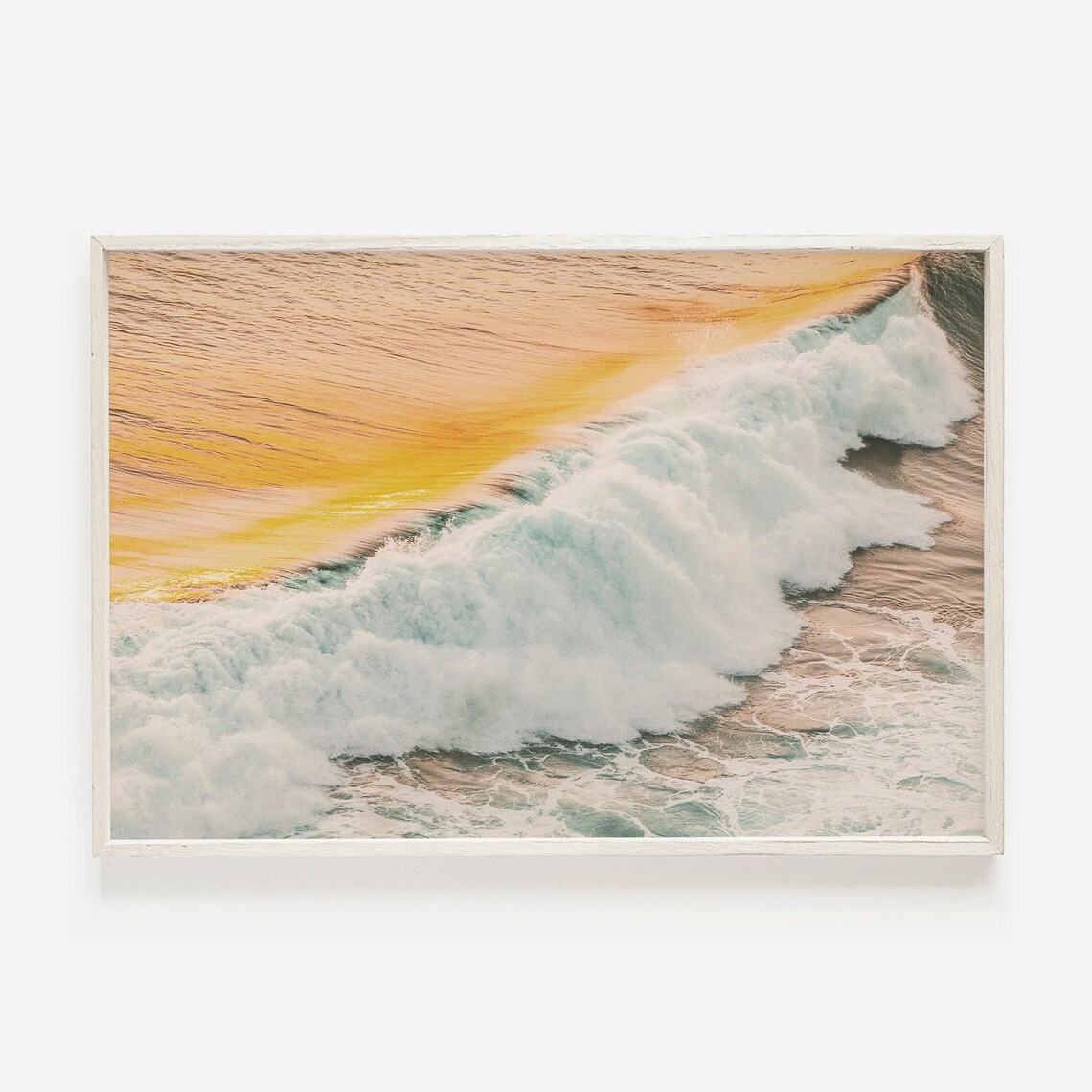 Ocean Sunset Beach Print, Boho Coastal Decor