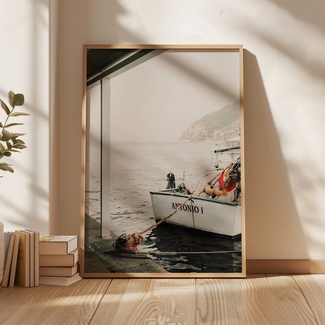 Italian Fishing Boat Poster Coastal Italy Wall Art Amalfi Coast Photography Fishing Dock Mediterranean Home Decor - Image 4