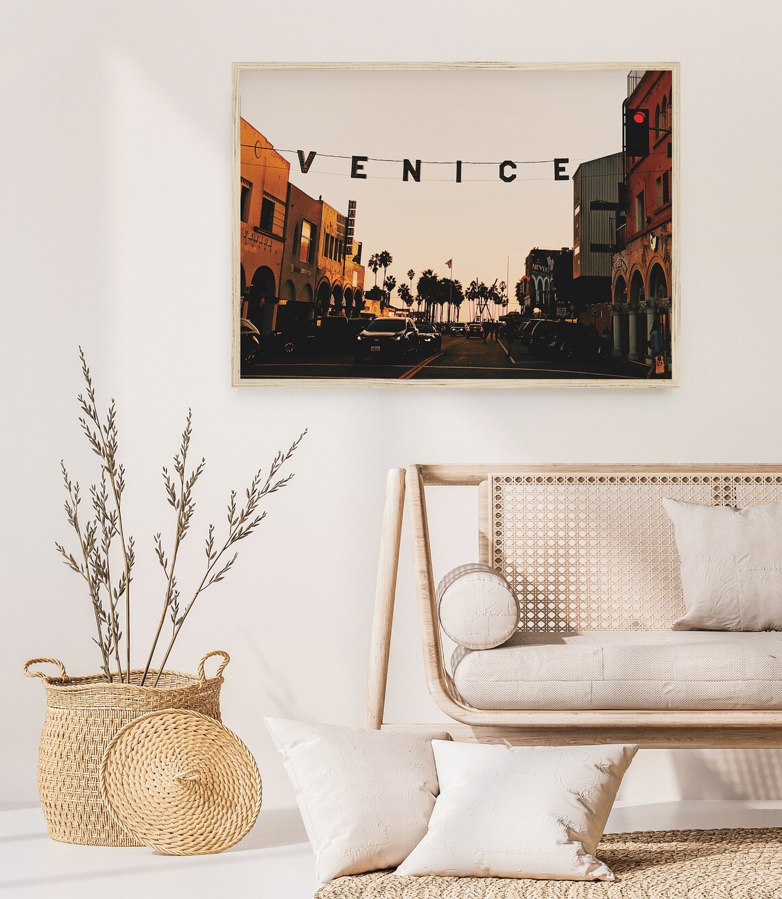 Venice Beach California Sign Sunset Street Scene Los Angeles Poster - Image 3