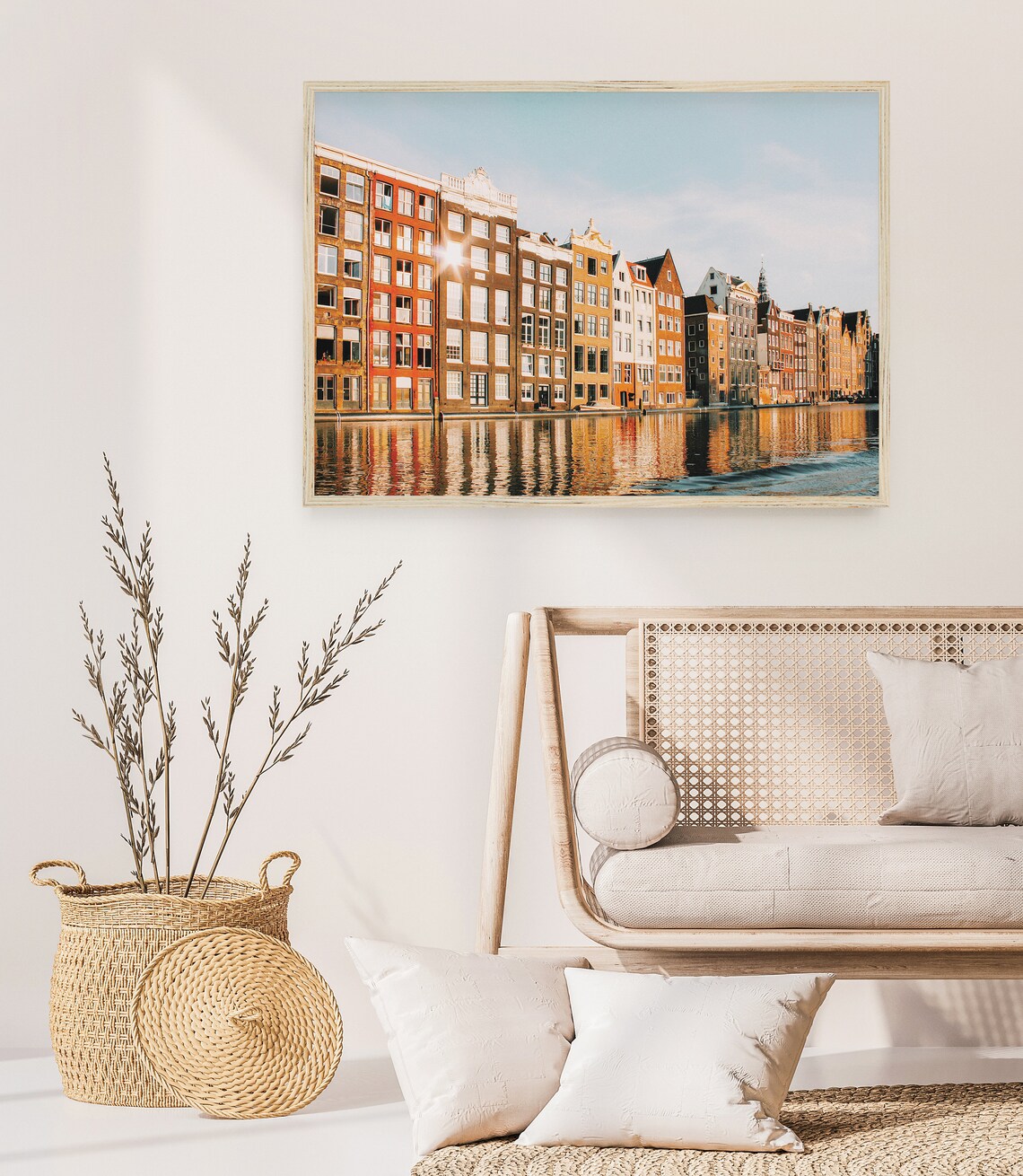 Amsterdam Travel Poster, Europe Canal Homes - Image 3