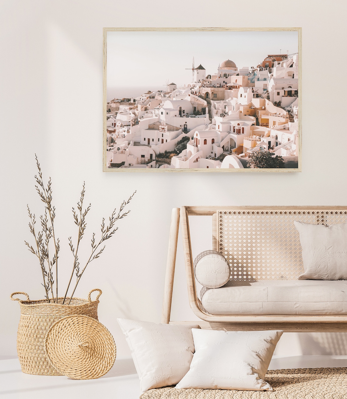 Santorini Island Pastel Greek Photography Art Print - Image 3